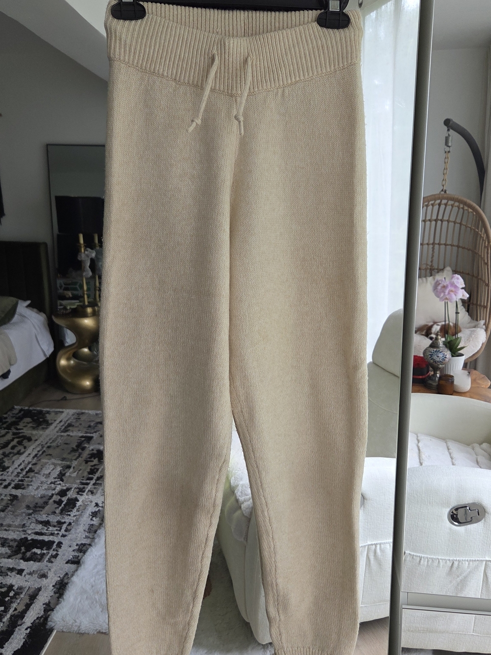 H&M Cream Knit Joggers for Kids